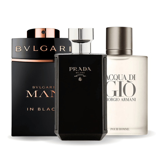 Set 3 Profumi | Bvlgari In Black · Acqua di Giò · L'Homme Prada Intense