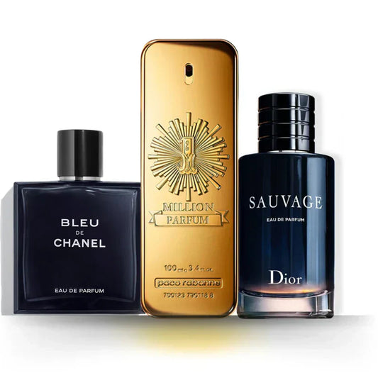 Set 3 Profumi | Bleu de Chanel · Sauvage · 1 Million